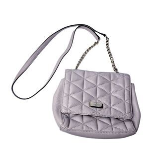 Kate Spade Eliza Emery Court Class Shoulder Bag Mousse Frosting Leather WKRU3909